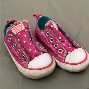 Pink star converse all star shoes